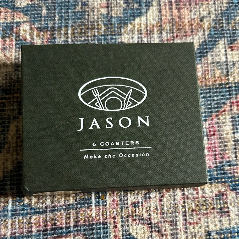🍷 NWT JASON coaster set rendez-vous coasters with box NIB new vintage French